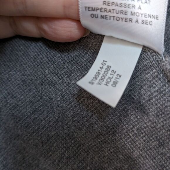 Banana Republic Gray Cardigan Sweater with Zip Pockets, Women's Petite XS / TP - Picture 11 of 13